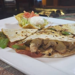 Fajita quesadilla trio