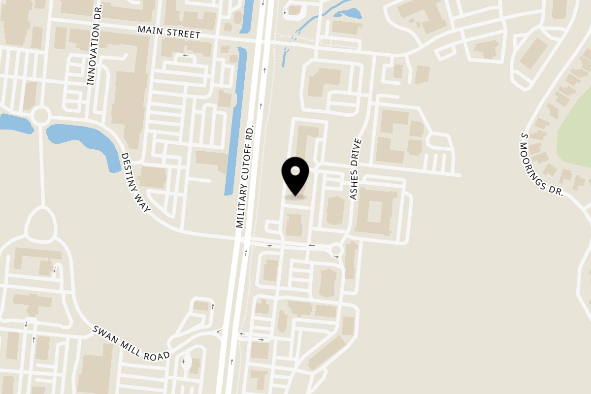 Map showing the location of El Cerro Grande Mayfaire on 1051 Military Cutoff Rd #100 in Wilmington